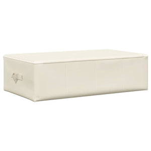 Aufbewahrungsboxen Stoff Creme 2er-Set 70x40x18cm
