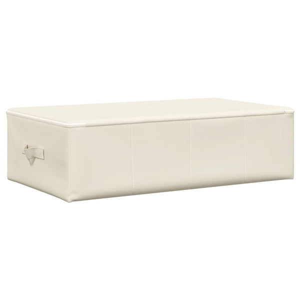Aufbewahrungsboxen Stoff Creme 2er-Set 70x40x18cm