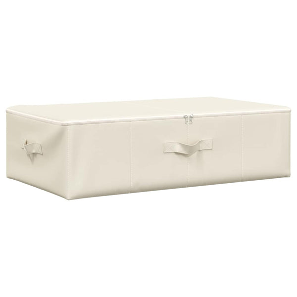 Aufbewahrungsboxen Stoff Creme 2er-Set 70x40x18cm