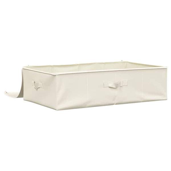 Aufbewahrungsboxen Stoff Creme 2er-Set 70x40x18cm