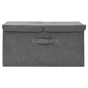 vidaXL Fabric Storage Box 50x30x25 cm Anthracite