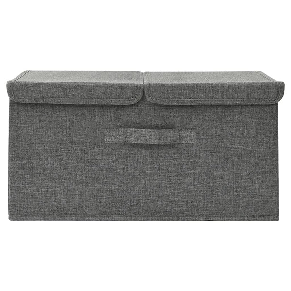 vidaXL Fabric Storage Box 50x30x25 cm Anthracite