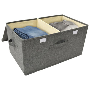 vidaXL Fabric Storage Box 50x30x25 cm Anthracite