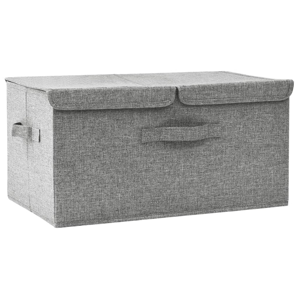 vidaXL Boîte de rangement en tissu 50x30x25 cm Gris