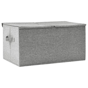 Stoff Aufbewahrungsbox Grau 50x30x25 cm