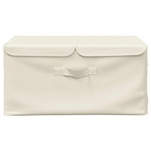 Stoff Aufbewahrungsbox Creme 50x30x25 cm