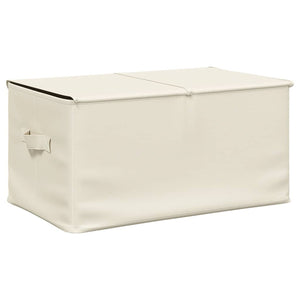 Stoff Aufbewahrungsbox Creme 50x30x25 cm