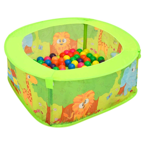 Bällebad für Kinder mit 50 Bällen 75x75x32 cm