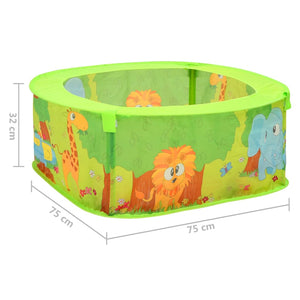 Bällebad für Kinder mit 50 Bällen 75x75x32 cm