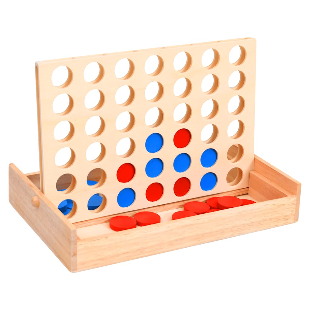 4-in-a-Row Spiel aus Holz