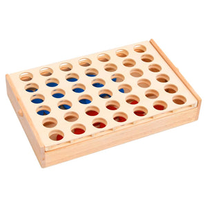 4-in-a-Row Spiel aus Holz