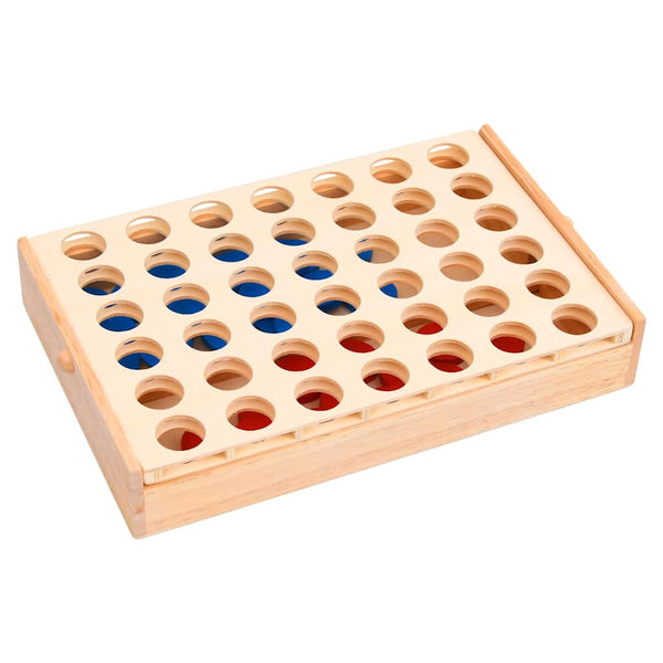 4-in-a-Row Spiel aus Holz