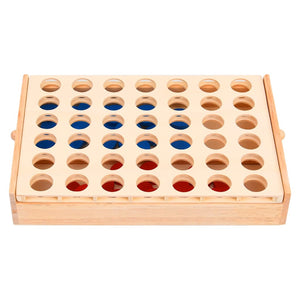 4-in-a-Row Spiel aus Holz