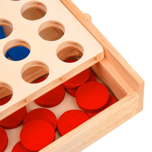 4-in-a-Row Spiel aus Holz