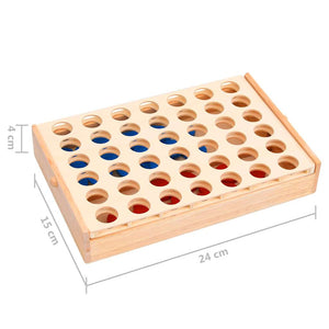 4-in-a-Row Spiel aus Holz