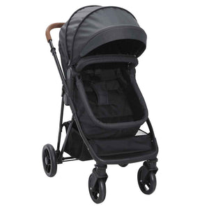 2-in-1 Kinderwagen Anthrazit/Schwarz
