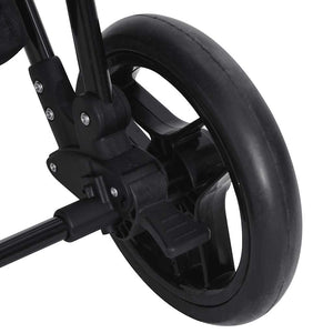 2-in-1 Kinderwagen Anthrazit/Schwarz