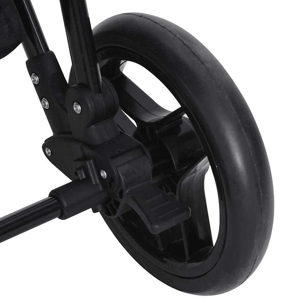 2-in-1 Kinderwagen Anthrazit/Schwarz