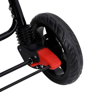 Tandem Zwillingskinderwagen Rot Stahl