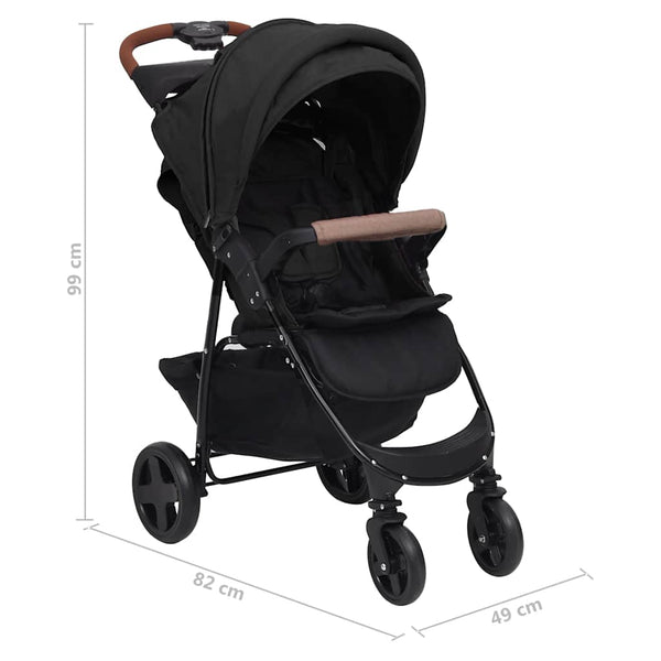 2-in-1 Kinderwagen Anthrazit