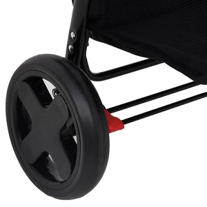 3-in-1 Kinderwagen Hellgrau Stahl