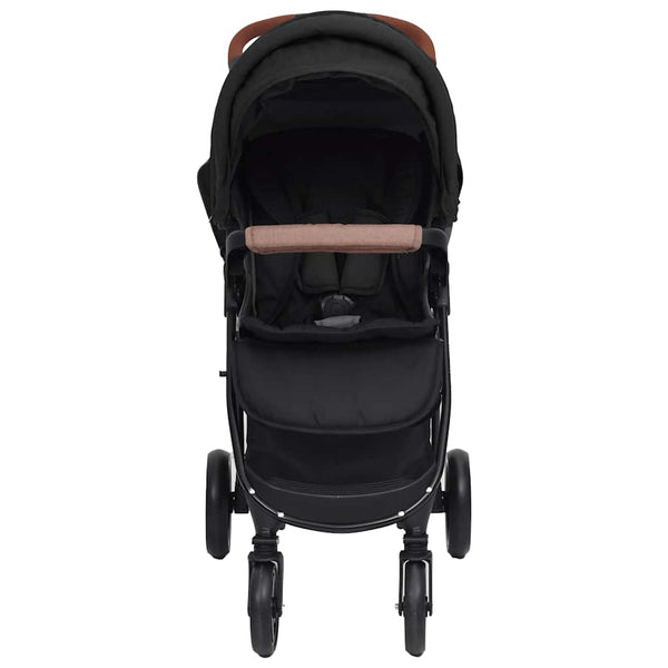 3-in-1 Kinderwagen Anthrazit mit Babyschale