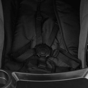 2-in-1 Kinderwagen Dunkelgrau/Schwarz