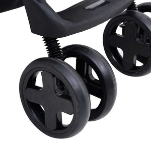 3-in-1 Kinderwagen Hellgrau & Schwarz