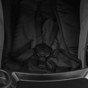 3-in-1 Kinderwagen Dunkelgrau/Schwarz
