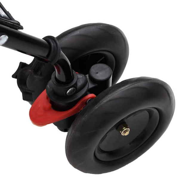 vidaXL Poussette Gris clair et noir Acier
