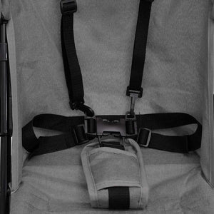 Kinderwagen Hellgrau/Schwarz Stahl