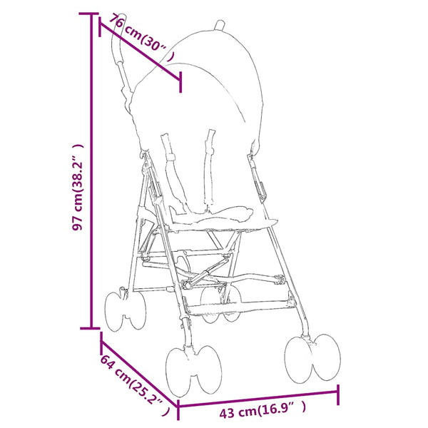 Kinderwagen Anthrazit & Schwarz
