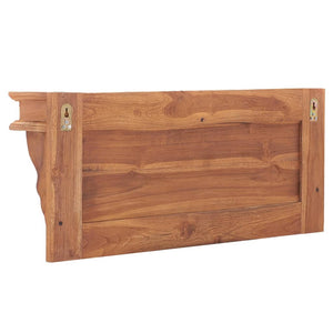 Teak Wandgarderobe mit Ablage, 80cm
