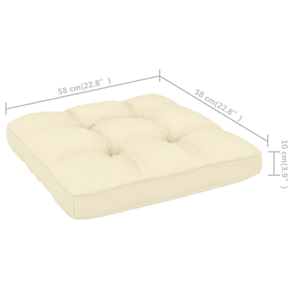 10-tlg. Garten-Lounge-Set mit Kissen Honigbraun Massivholz