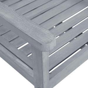 vidaXL Chaises de jardin avec coussins 6 pcs Bois d'acacia massif Gris