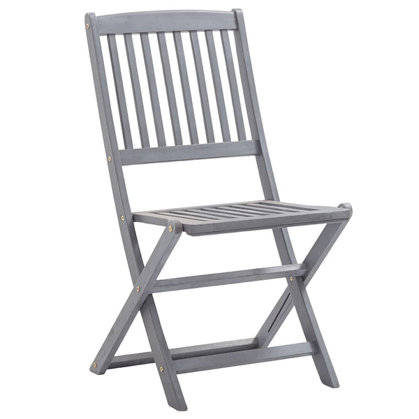 vidaXL Chaises de jardin pliantes 8 pcs avec coussins Bois d'acacia massif