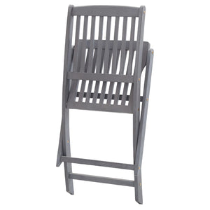 vidaXL Chaises de jardin pliantes 8 pcs avec coussins Bois d'acacia massif