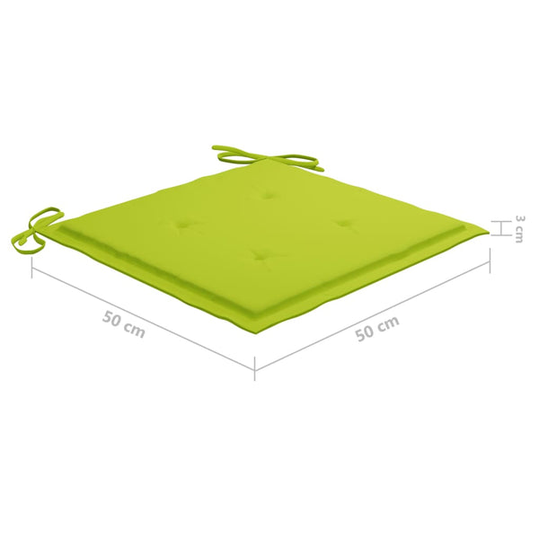 vidaXL Chaises de jardin 8 pcs avec coussins Bois d'acacia massif