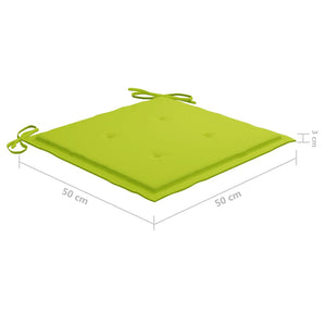 vidaXL Chaises de jardin 6 pcs avec coussins Bois d'acacia massif