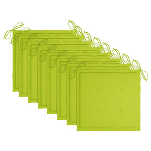 vidaXL Chaises de jardin 8 pcs. avec coussins Bois d'acacia massif