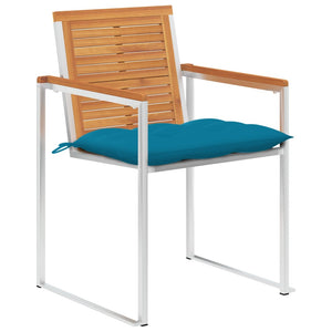vidaXL Chaises de jardin 8 pcs. avec coussins Bois d'acacia massif