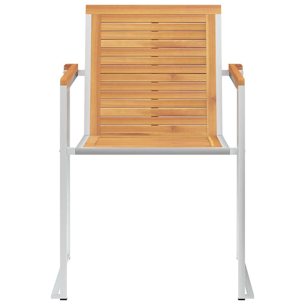 6 Stk. Gartenstühle mit Kissen Massivholz Teak