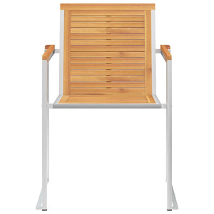 Gartenstühle 8 Stk. mit Kissen Massivholz Teak