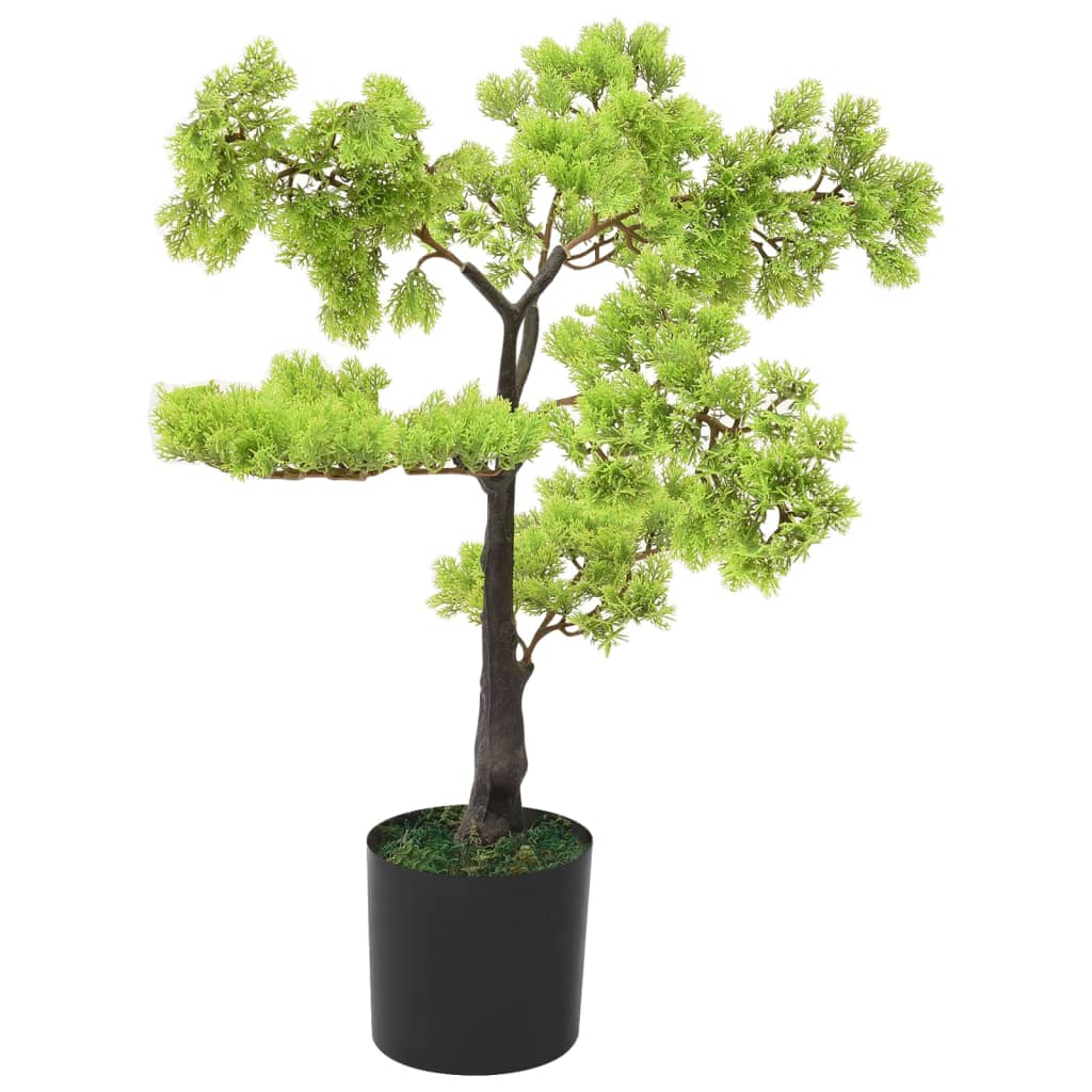 vidaXL Cyprès Bonsaï Artificiel avec Pot 60 cm Vert