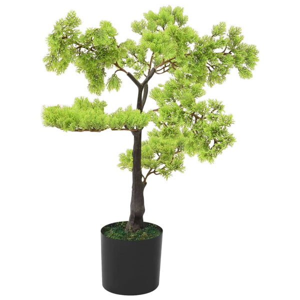 vidaXL Cyprès Bonsaï Artificiel avec Pot 60 cm Vert