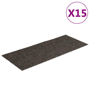 Selbstklebende Stufenmatten Anthrazit 60x25 cm, 15 Stk.
