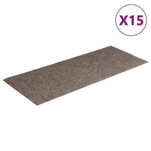 Selbstklebende Stufenmatten Beige 60x25 cm, 15er Set