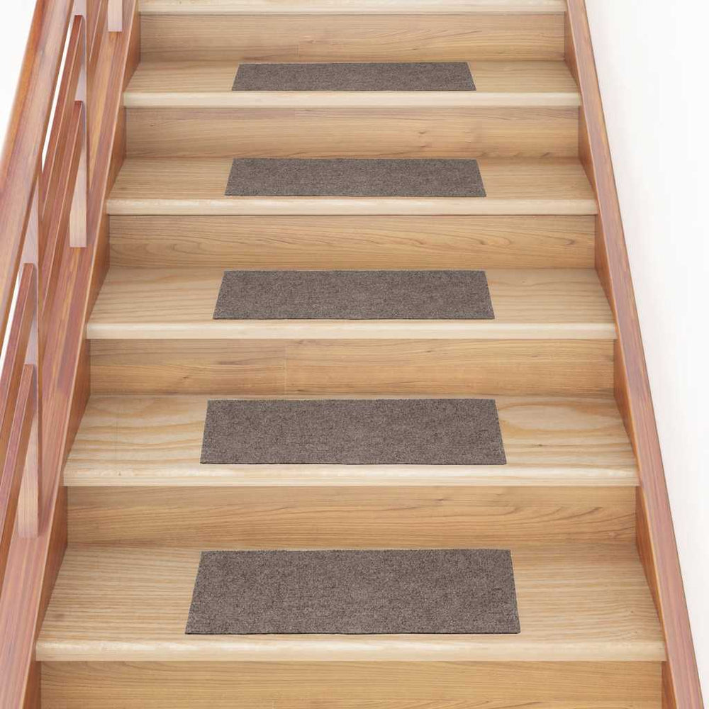 Selbstklebende Stufenmatten Beige 60x25 cm, 15er Set
