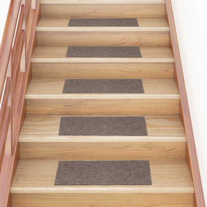 Selbstklebende Stufenmatten Beige 60x25 cm, 15er Set