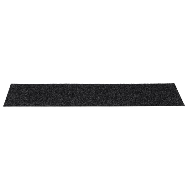Selbstklebende Stufenmatten, 15er Set, 76x20 cm, Schwarz